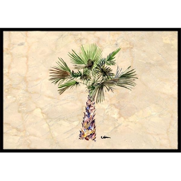 Carolines Treasures Carolines Treasures 8480JMAT 24 x 36 In. Palm Tree Indoor or Outdoor Mat 8480JMAT - main